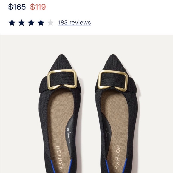 NEW Rothy's Black Flats - Picture 3 of 8